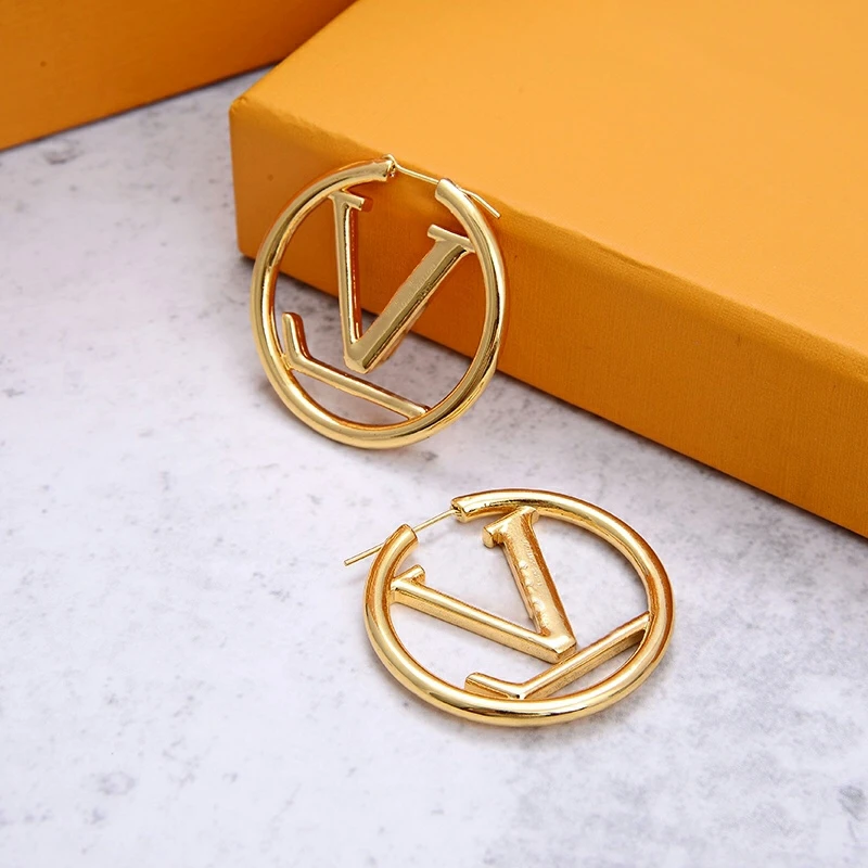 

luxury new designer earrings popular brands letter cc earring