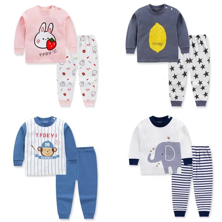 

Wholesale cheap price children clothes set 100% cotton long sleeve 2pcs baby clothes set, Picture shows