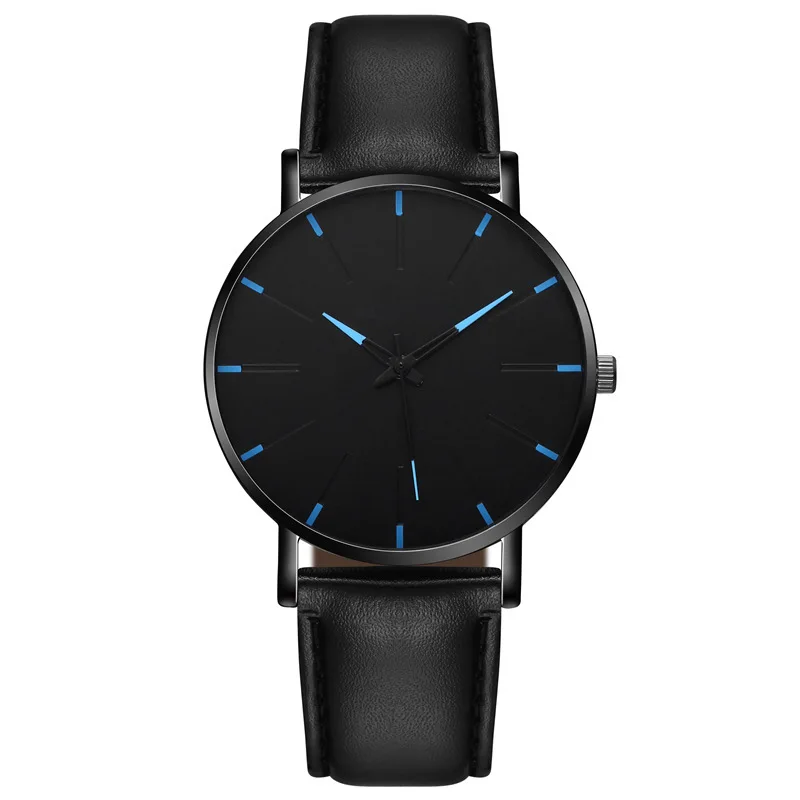 

Sell minimalist design men's leisure business wholesale stock watch men's couple watch ultra-thin quartz simple watch, 4 colors