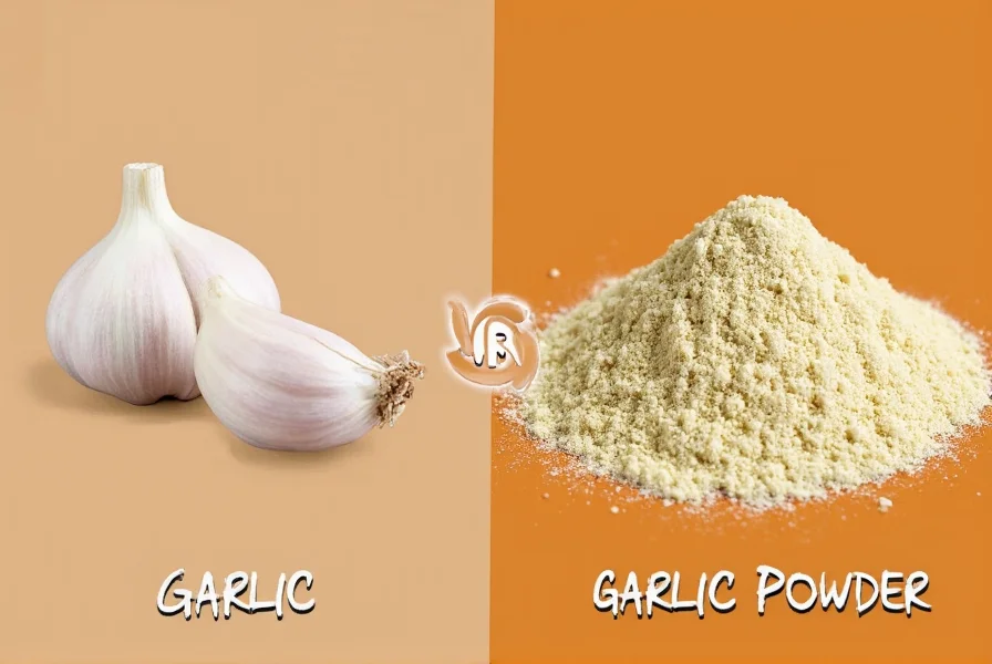 Kitchen with garlic and spices
