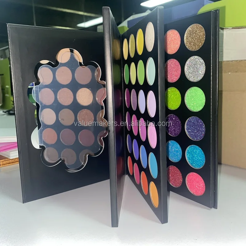 

Private Logo High Quality Cosmetics Makeup 72 Color Glitter & Matte & Shimmer Eyeshadow Palette, Multi-colored
