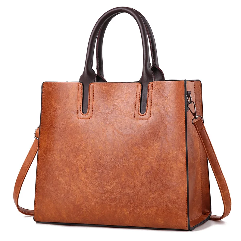 

Fashionable Vintage Pu Casual Tote Shoulder Handbags For Outdoors Shopping