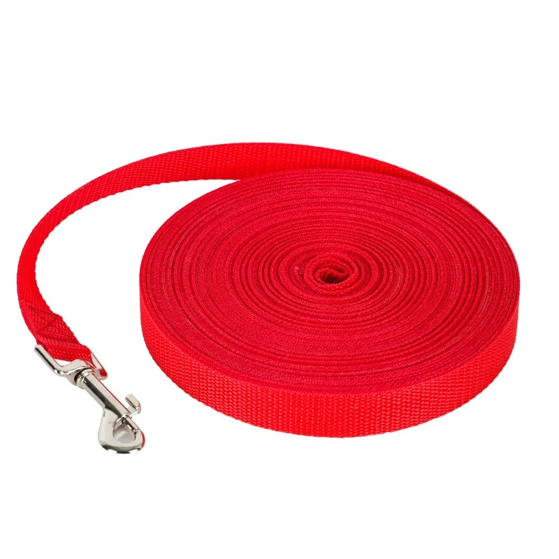 

Eco Friendly Pet Dog Puppy Obedience Recall Training Agility Outdoor Activities Nylon Leash, As picture