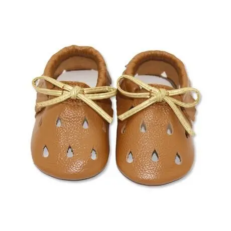 

Fashion Baby shoes Soft Leather Casual Shoes Infant Prewalker, White/brown