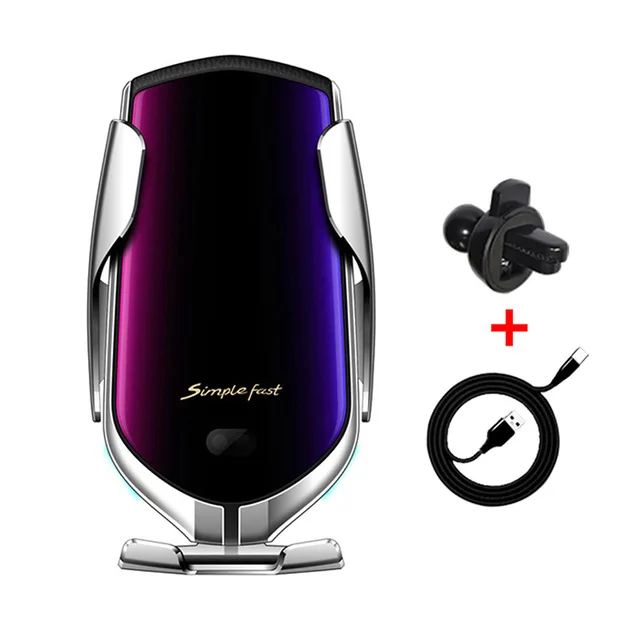 

R1 car wireless charger smart phone holder