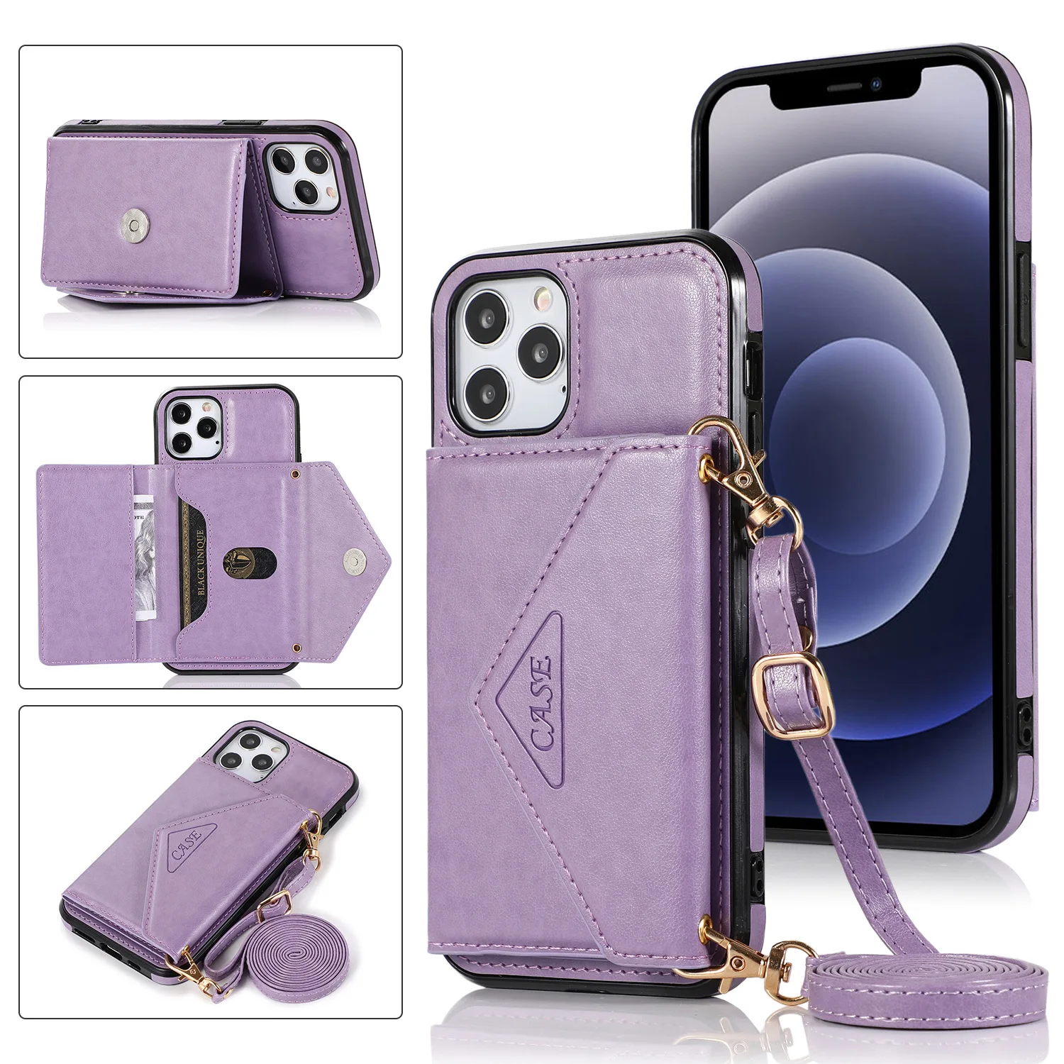 

2020 New Luxury PINK Glitter Embroidery Leather Case For iPhone 7 8Plus Bling Phone Wallet Case For iPhone 11 Xs Max Xr X SE 8 6