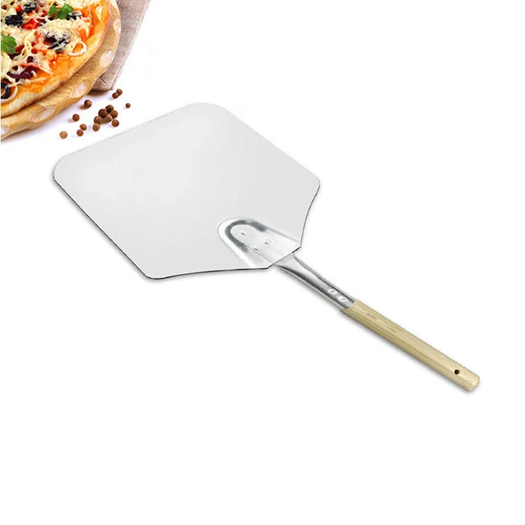 

Amazon Extra Large 9 Inch Aluminium Metal Pizza Peel Paddle Shovel With Long Handle