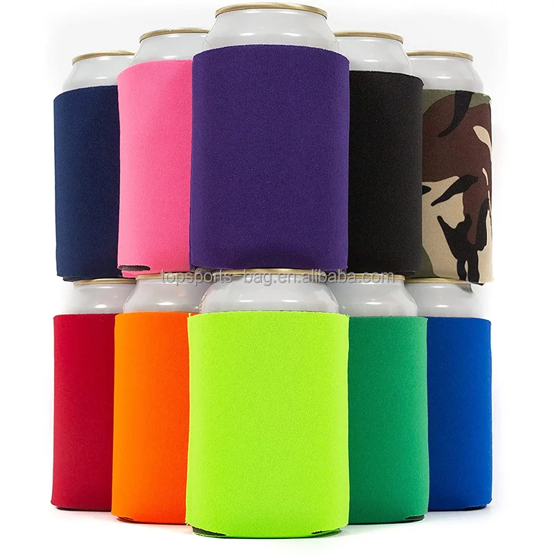 

Blank 12 Pack Soft Insulated Poly Foam Collapsible Soda Can Cooler Cover, Any pantone color or multicolor