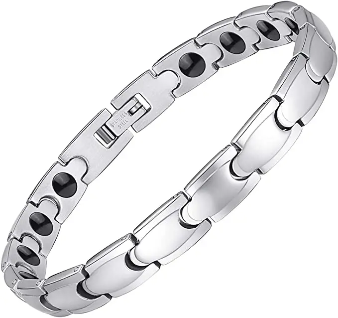 

Stainless Steel Magnet Therapy Bracelets Weight Loss Bracelet Magnetic Lymph Detox Bracelet for Women