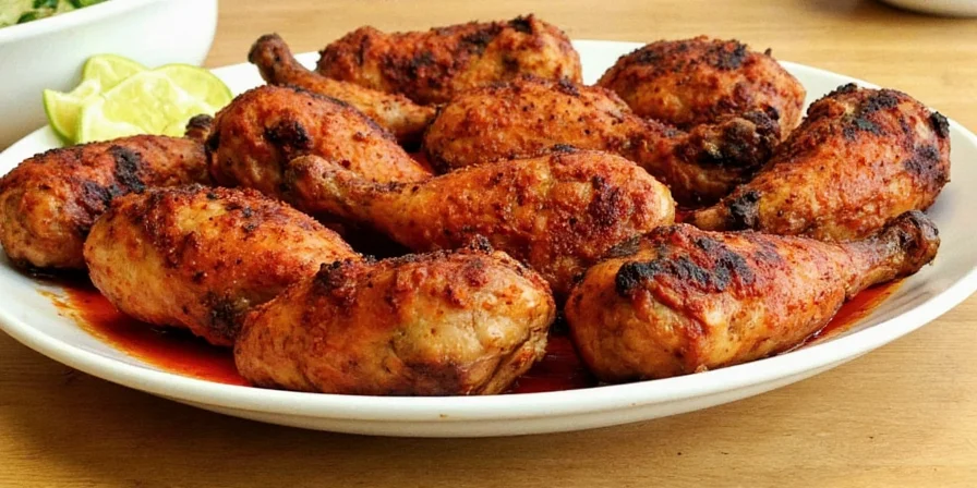 Grilling harissa chicken on a BBQ