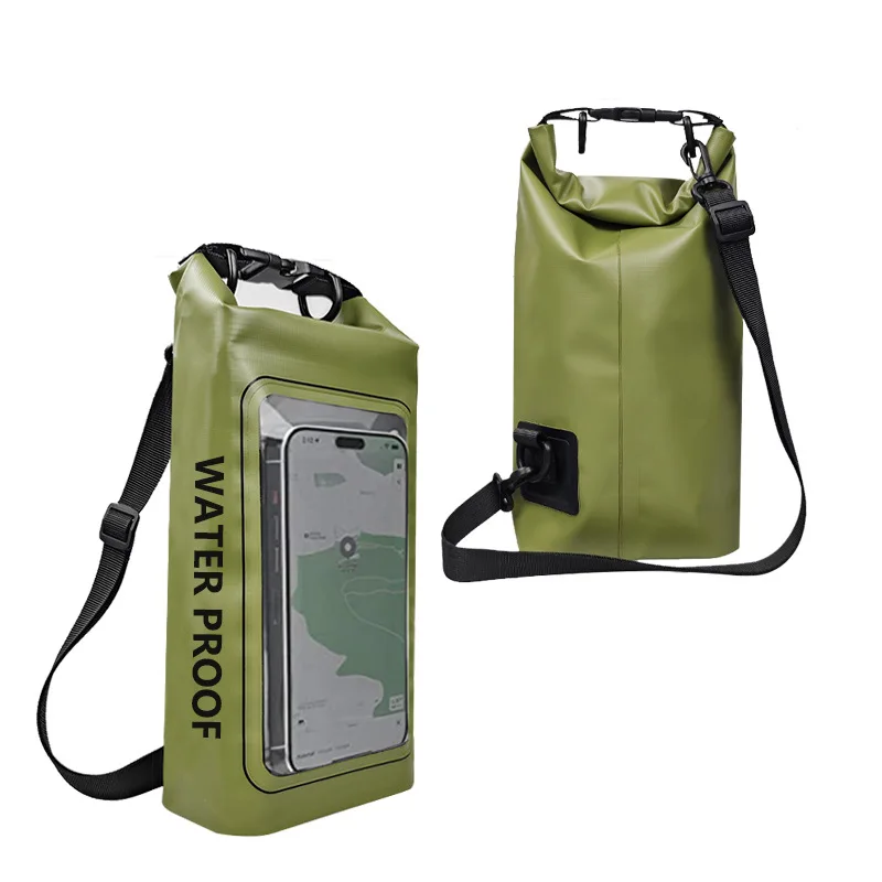 2L PVC Touch Screen Waterproof Dry Bag for Trekking Drifting Rafting Surfing Kayak Outdoor Sports Camping-50L 15L 4L Options