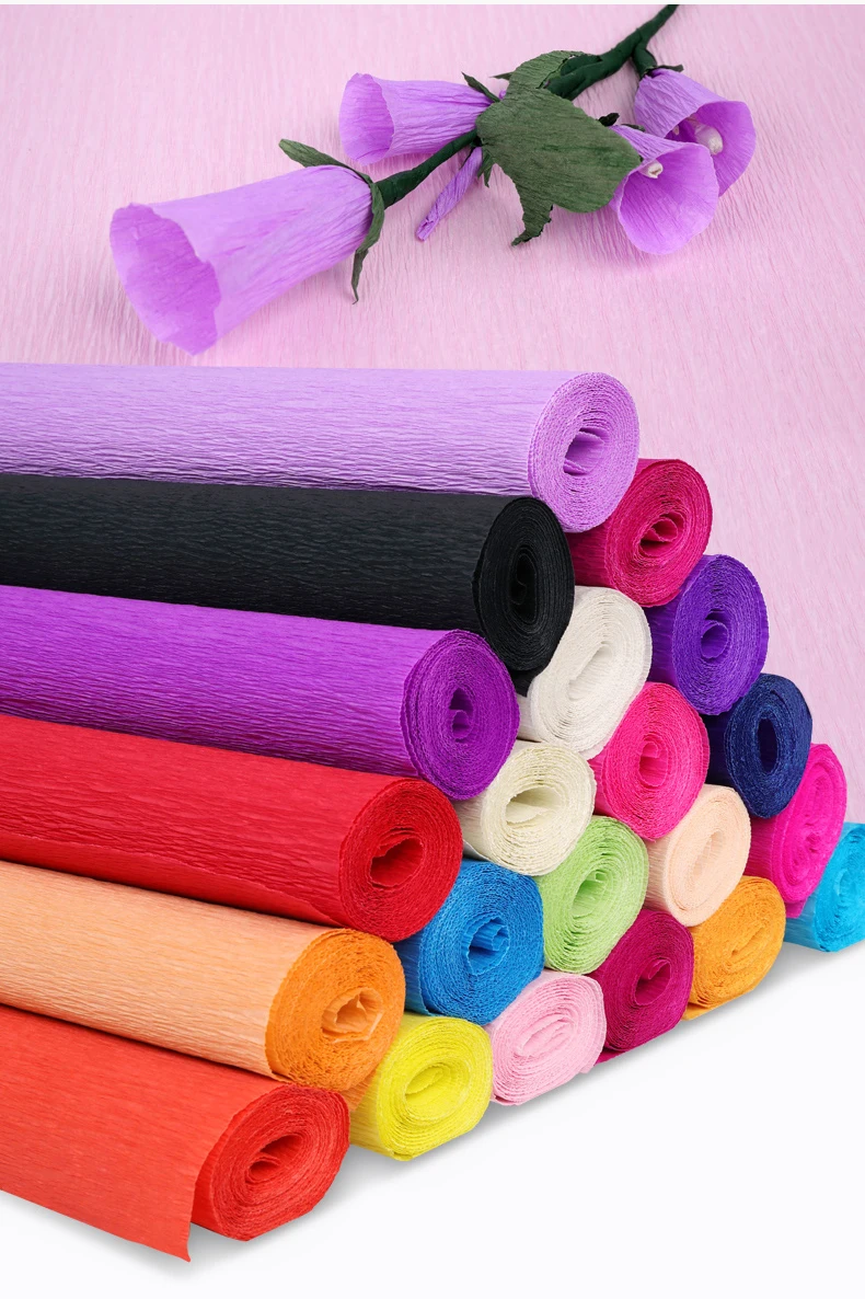 Custom Colorful Manufacturers Crepe Paper Roll Flower - Buy Crepe Paper ...
