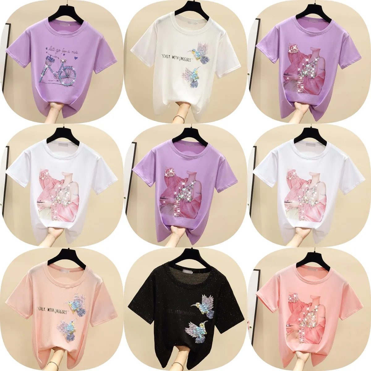 

wholesale Women's t shirt summer women's striped short sleeve T-shirt Factory