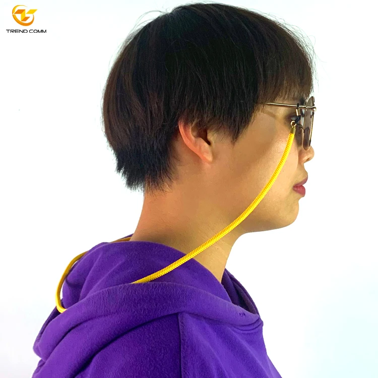 

Trendy Fashionable Polyester Eyeglasses Strap Holder Cord Necklace