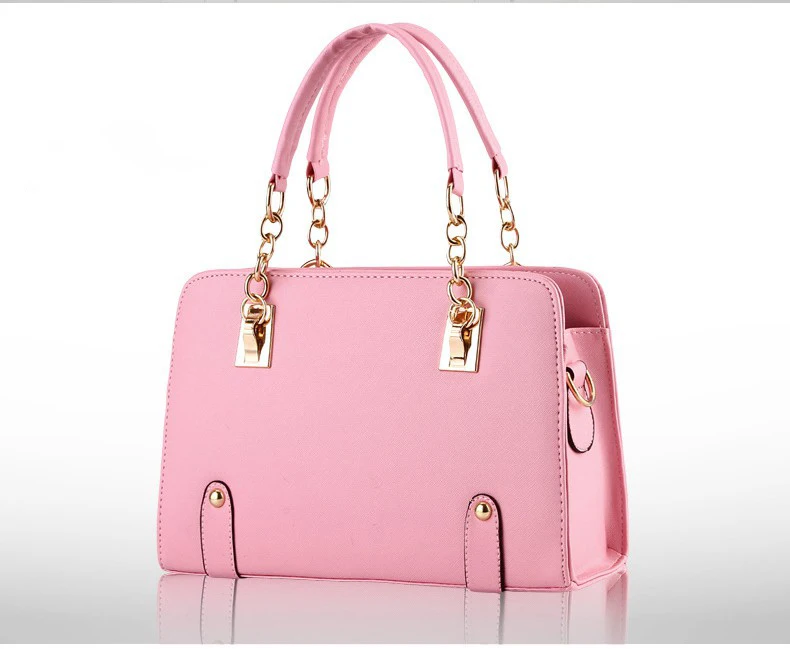 

Fashion Chain Versatile Wear Ladies Shoulder Bag Handbag Lady Messenger Shopping Handbag, Pink, red, black,blue,white ect