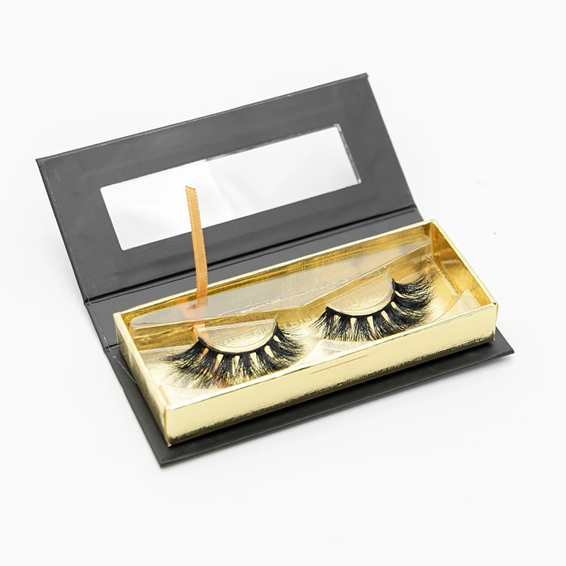 

USA best selling magnetic lash box magnetic lashes with eye liner, Natural black