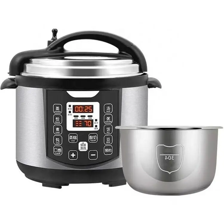 

Longbank LB-209 4L/5L Multipurpose Slow Cooker 304 Stainless Steel Pot Best Electric Pressure Cookers 2021