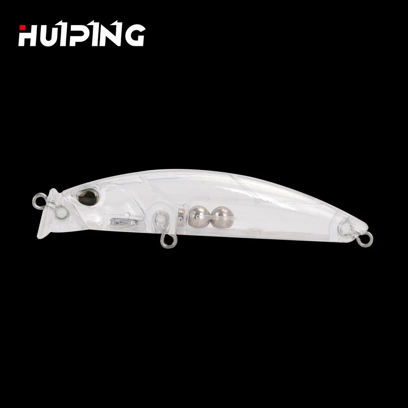 

Luresfactory 10.2g 75mm Minnow Unpainted Lure Fishing Lure Blanks Artificial Bait M062, Transparent