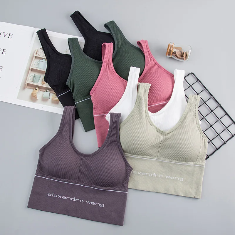 

Fenyiting King Wrap-around Sports Camisole Full Cup Band Women Beauty Back Padded Vest Seamless Tube Top