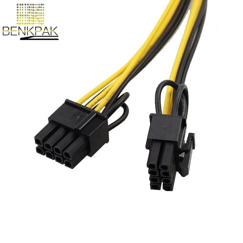 Diy Pcie 6pin Female To Dual 8pin (6+2 Pin) Male Video Card Power