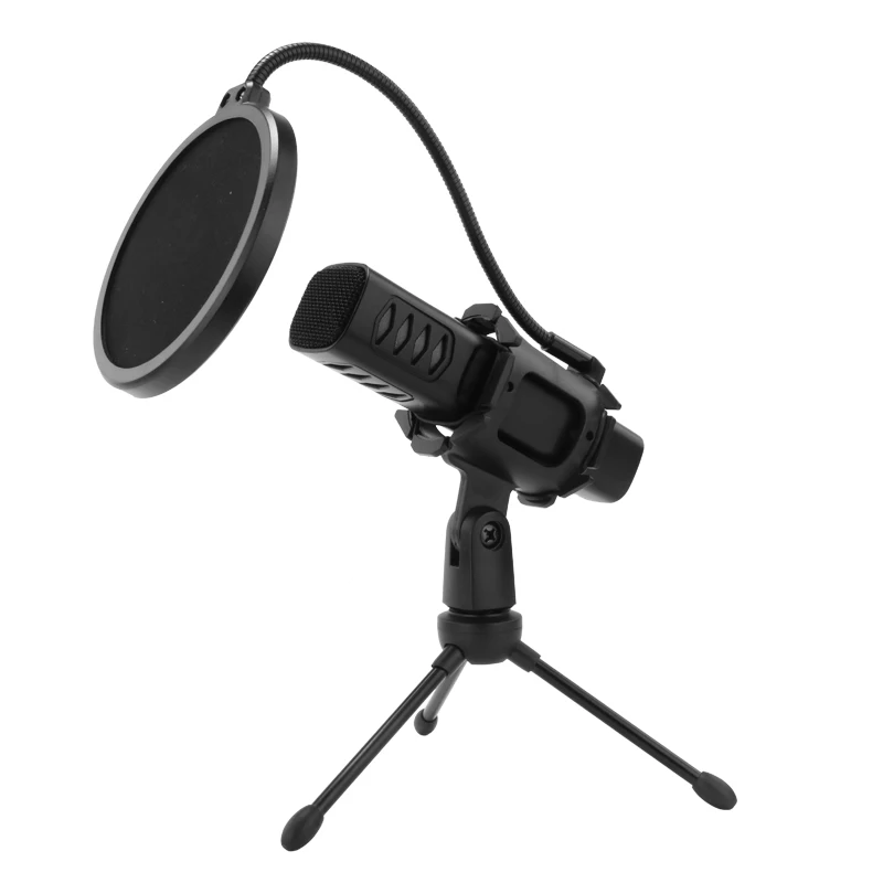 

C68 interview desktop condenser recording USB microphone for type c phone computer broadcasting mic with shock mount pop filter