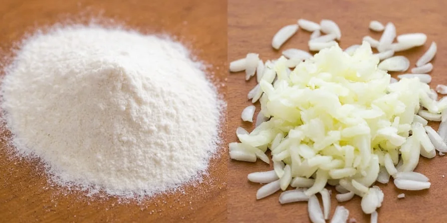 Onion powder and minced onion side by side