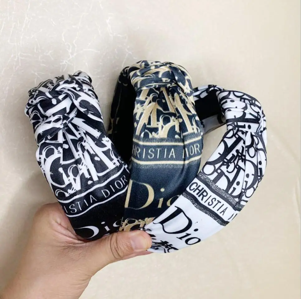 

2021 Fashion Famous Luxury Headband Letter Headbands For Girls Hair Accessories, Mixed color