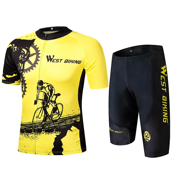 WEST BIKING Bicycle Shorts Breathable Quick Dry 3D Gel Padded Outdoor Sports Riding Underwear Lycra Fabric Jersey Cycling Shorts