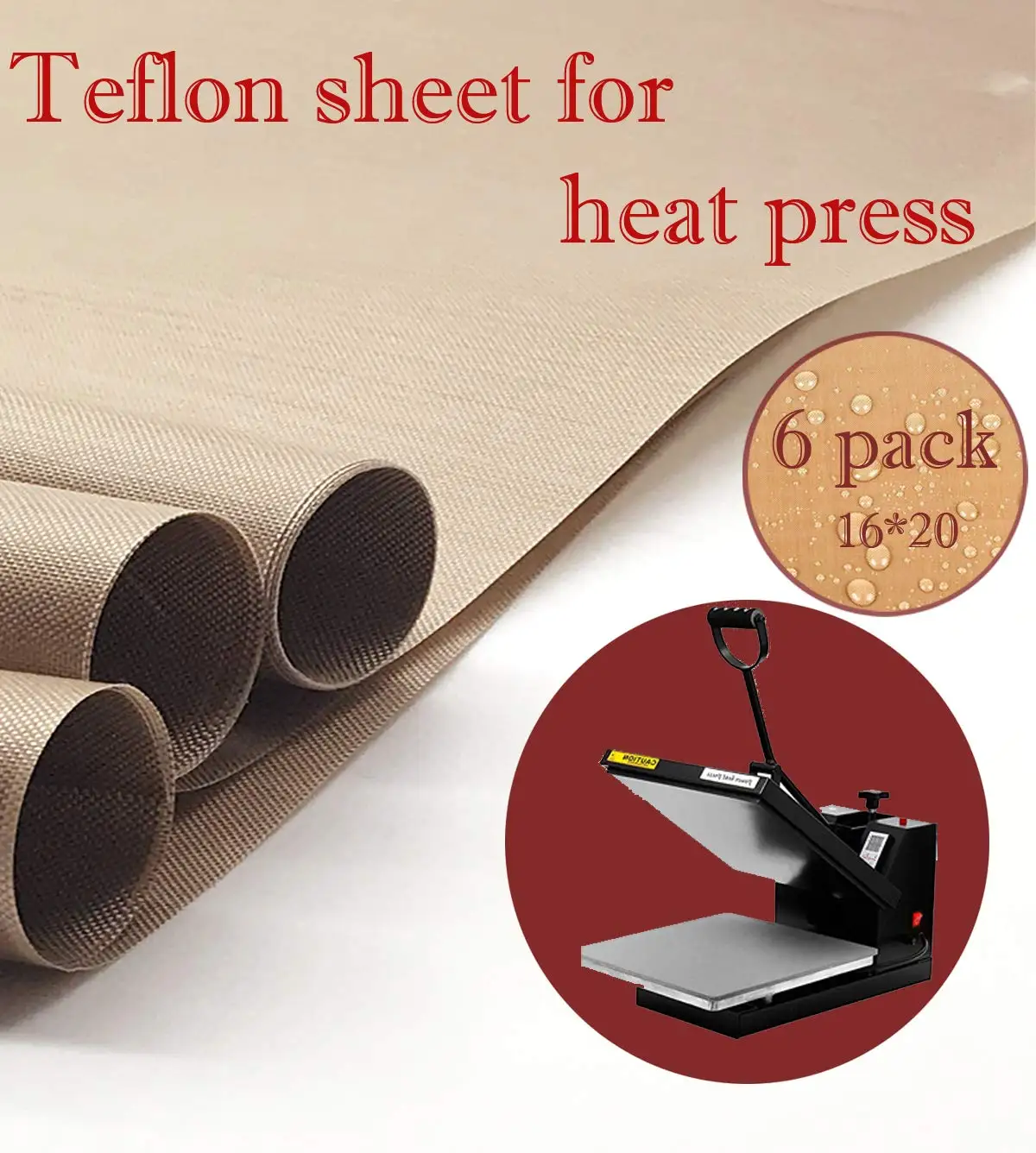 Customize Heat Press Ptfe Coated Fiberglass Fabric Ptfe Sheet Buy