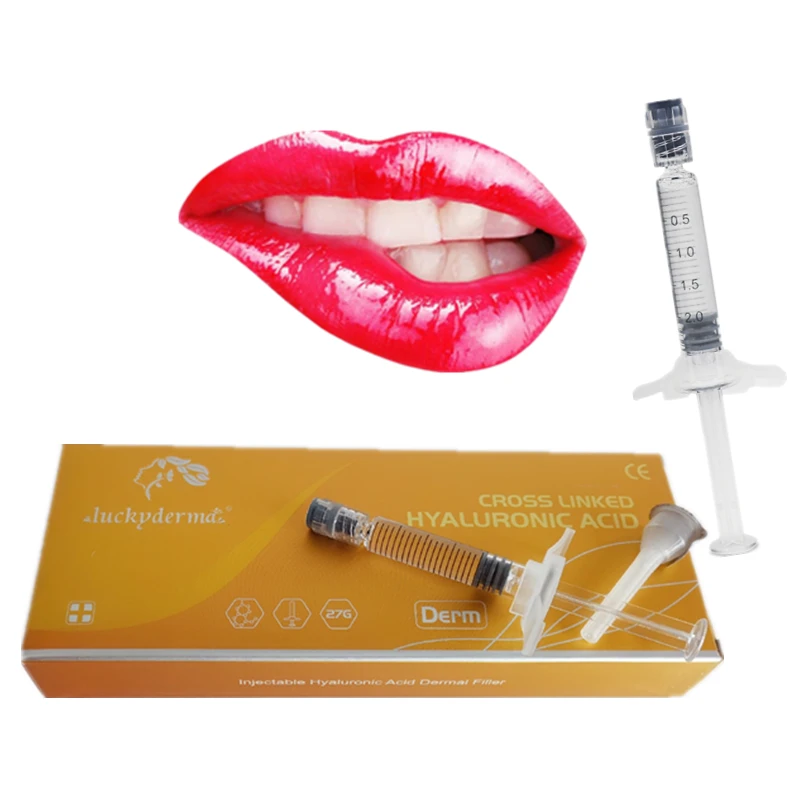 

cosmetic instrument derma fillers hyaluronate acid lip enhancement gel, Transparent