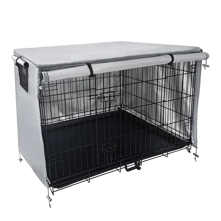 

Lightweight 600D Polyester Indoor/Outdoor Houses Durable Waterproof Pet Kennel Cages Carriers Dog Crate Cover