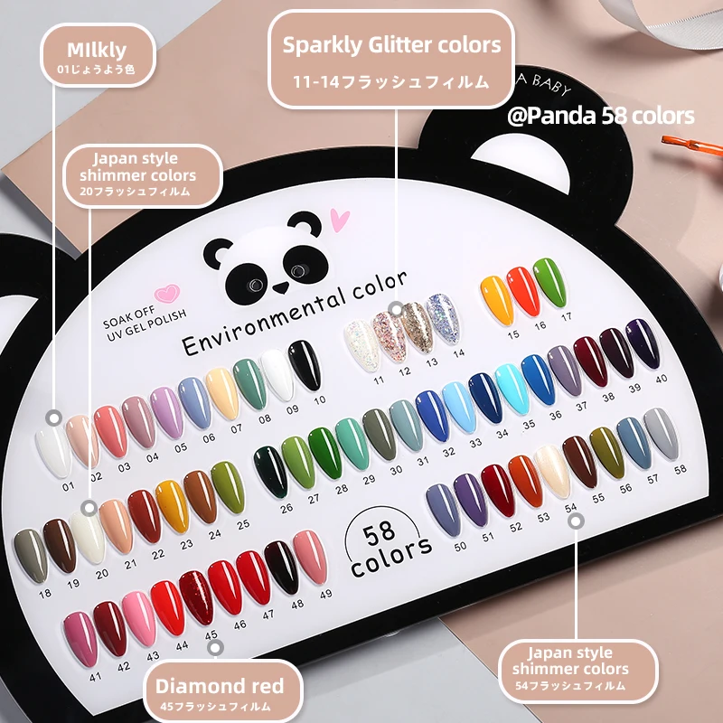 

VDN Gel Nails Start Kit 58 92 176 Colors Gel Nail Polish Set Professional for Nail Salon Products