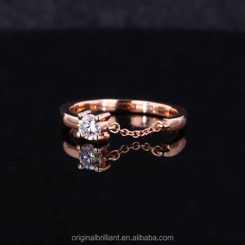 

Starsgem HTHP lab diamond Rings Jewelry Rose Gold Color Engagement Ring Diamond