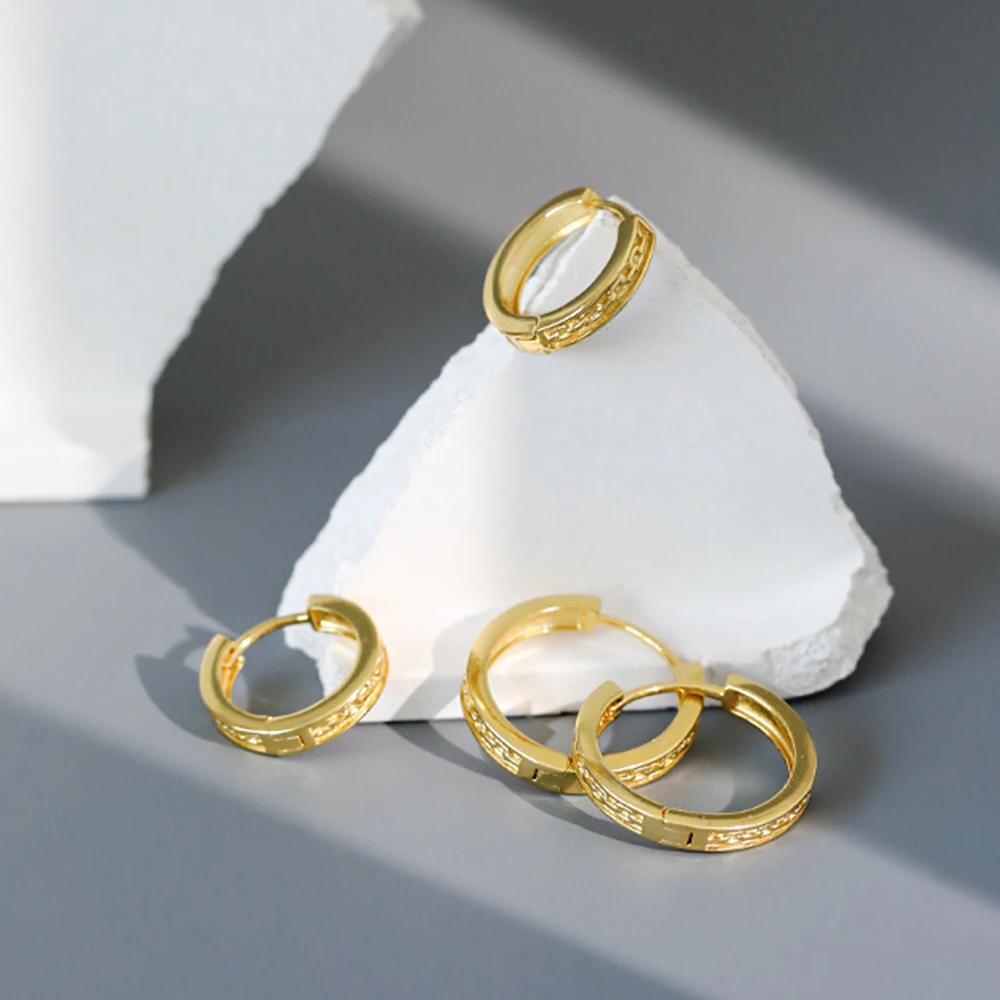 

Factory Wholesale Fashion Designer 925 Sterling Silver Jewelry 18K Gold Plated Small Hoop Earrings For Women