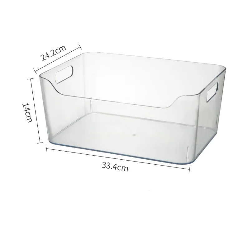 

Portable transparent refrigerator vegetable crisper frozen drawer storage box kitchen storage food finishing box