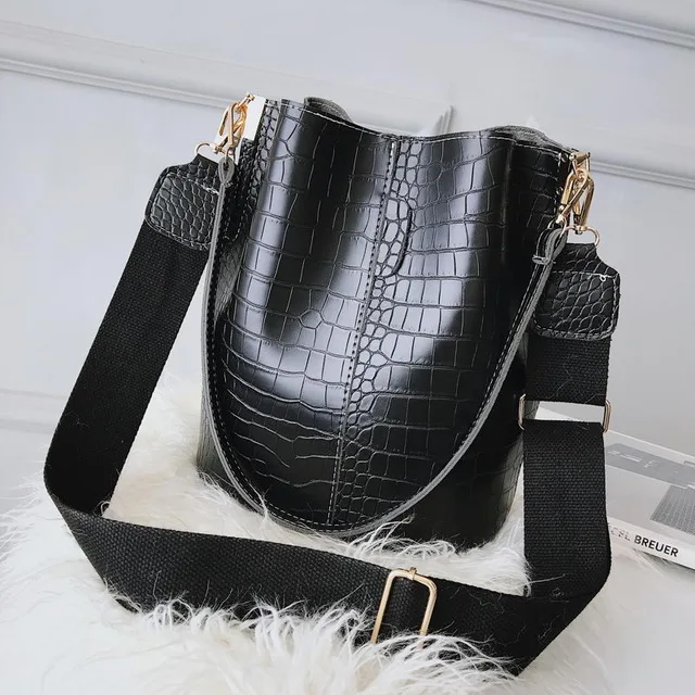 

Fashion PU Leather Shoulder Bag Custom High Quality Crocodile Pattern Women Bags 2021 Handbag J0281-1