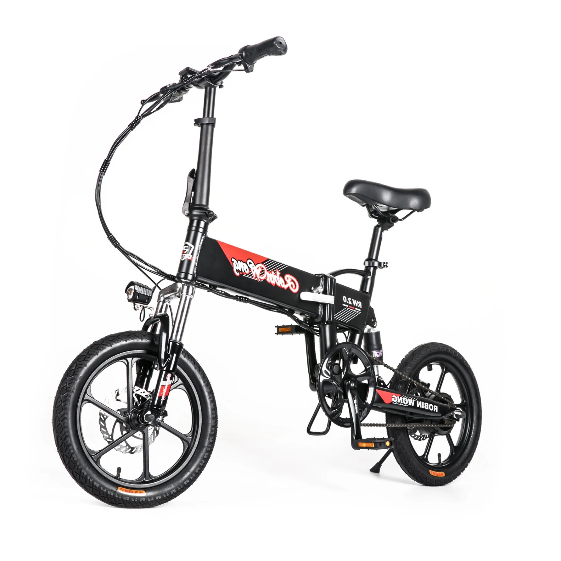 

250W 16 bicycle ebike light pieghevole folidng full suspension electric bike motorcycle electric, Black