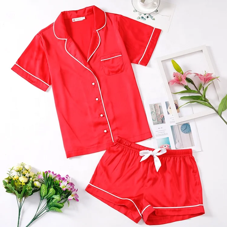 Latex Teenage Comfy Female Homewear Sleep Wear Set Butt Flap Summer ...