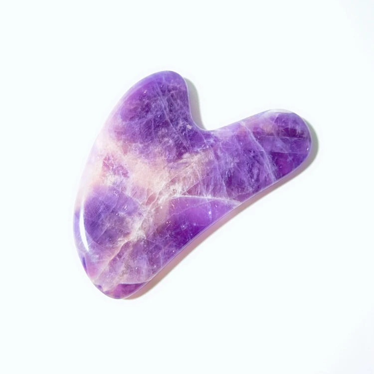 

natural amethyst jade gua sha board gua sha body massager tools