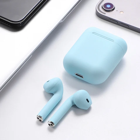 

high quality wholesale Macaron I12 With Charging Box Wireless Mini Headphones Wireless Headset Earbuds