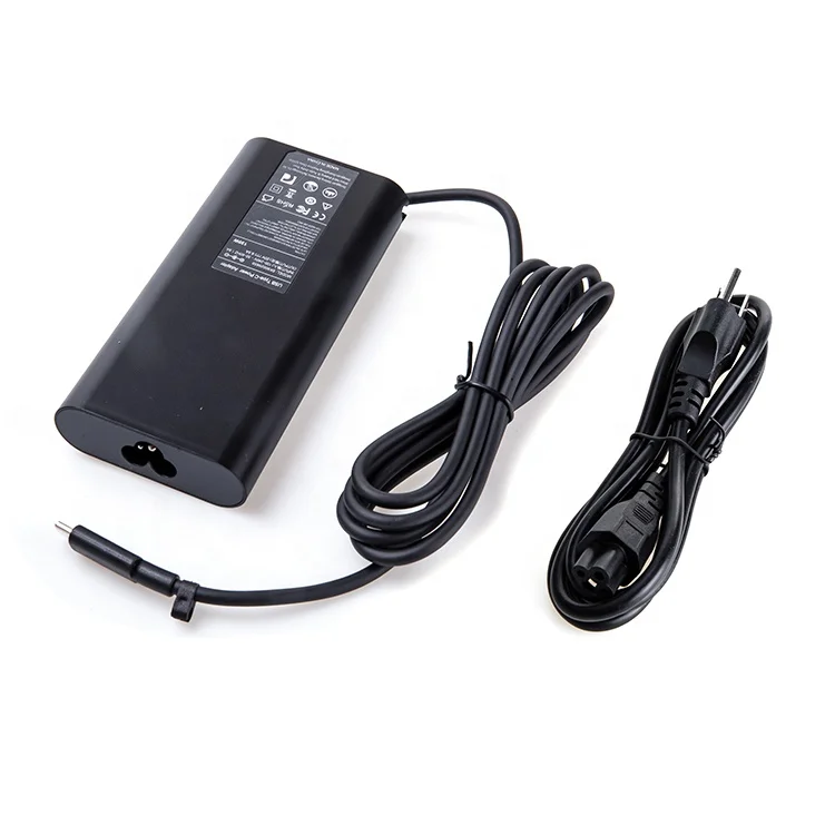 

130w 20V 6.5A laptop ac adapter USB type c charger for dell XPS 15,XPS 15 2-in-1 9575, Black