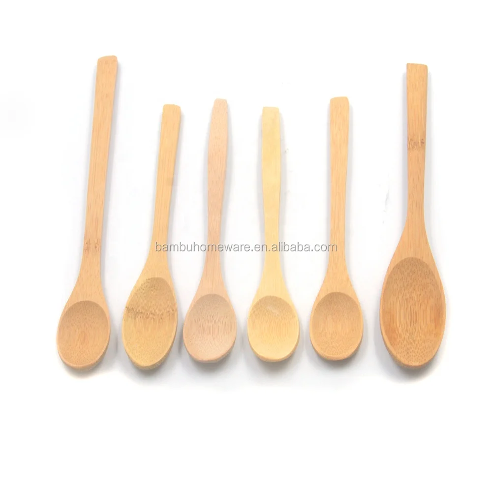 

Small Soup Spoons Serving Spoons Wooden Teaspoon for Coffee Tea Jam Bath Salts