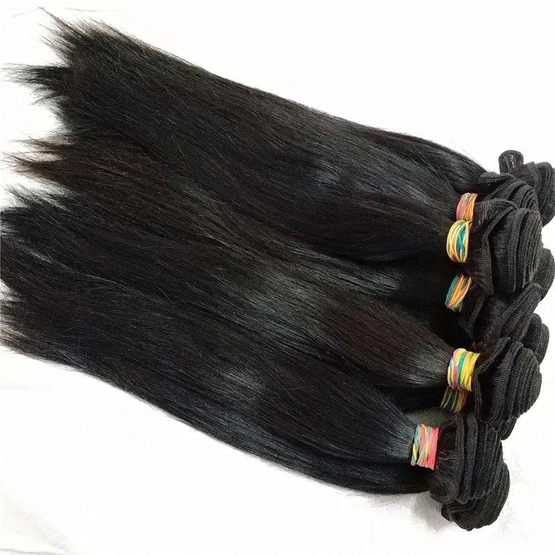 

Letsfly 8A Peruvian Raw Virgin Straight Human Hair bundles Bulk Wholesale dropship Hair Extensions for Black Woman, Natural colors