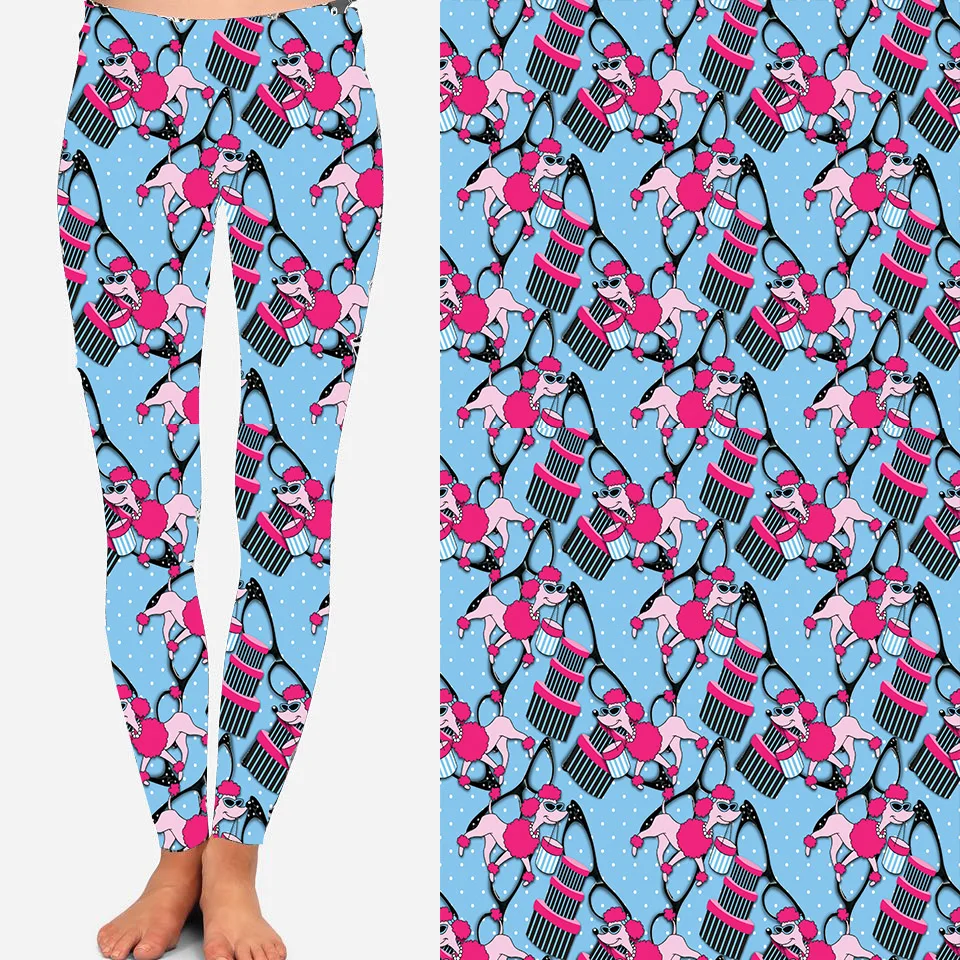 
2021 Customized Printed Tropical Floral Paisley feather Leggings 3D Print Women Elastic Sexy Leggins 