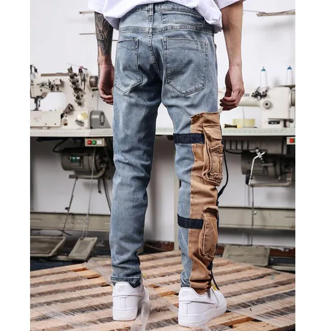 distressed cargo jeans