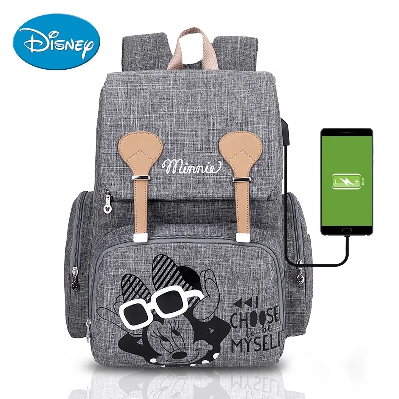 

Disney FAMA Factory Diaper Bag USB Charging Multifunctional Travel Mummy Backpack Baby Bag, Colors optional