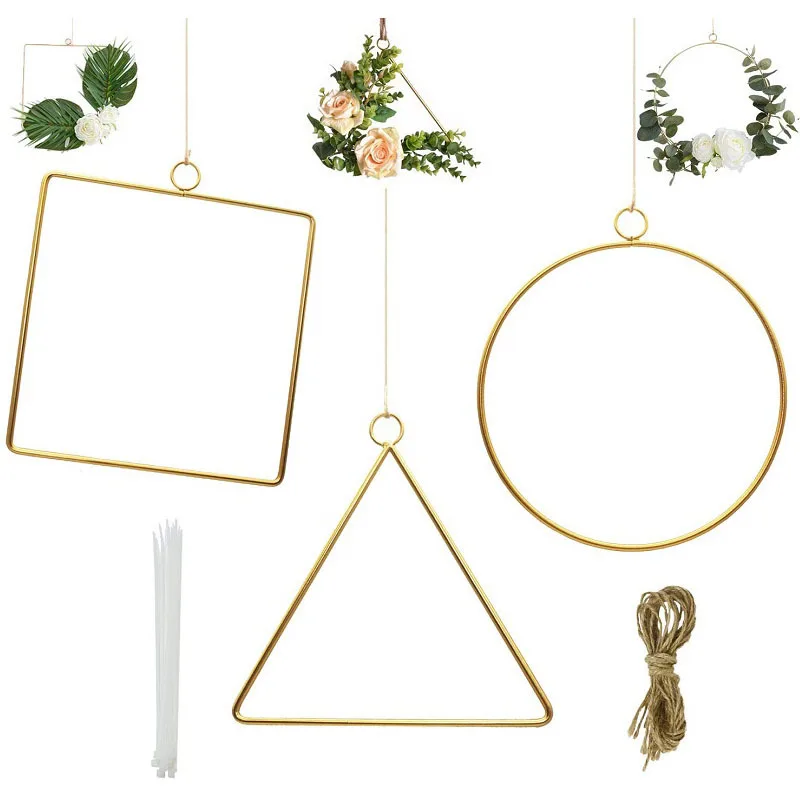 

Geometric Shape Nordic Style Air Plants Shelf Home Wall Hanging Flower Holder