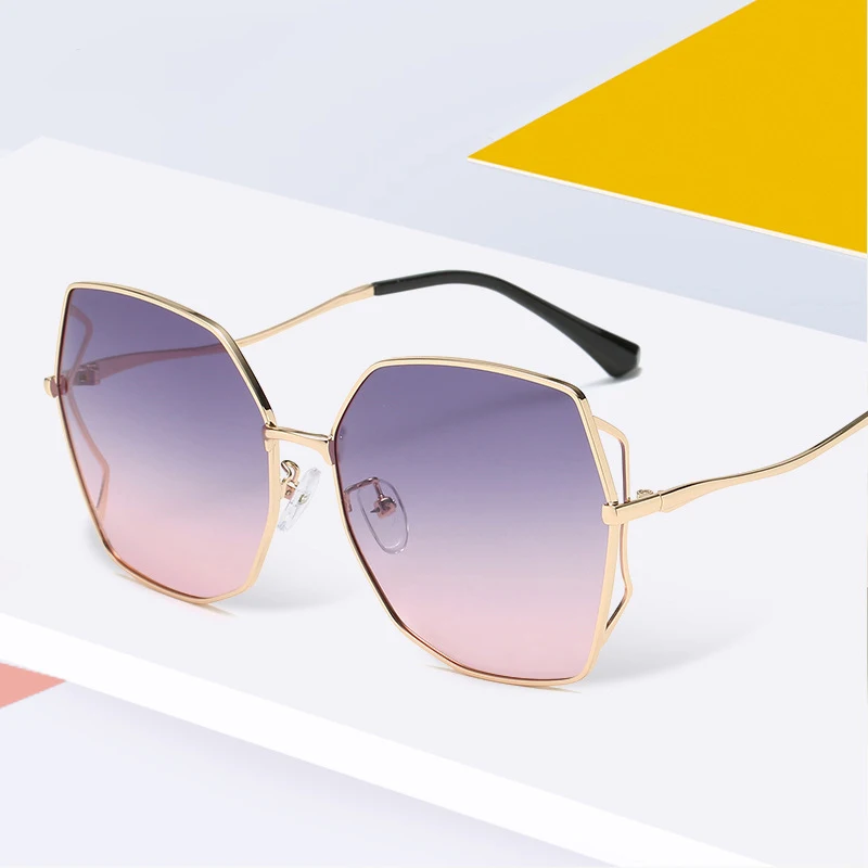 

Irregular Gold Frame Polarized Sunglasses Sun Glasses 2021 Women Fashion Polygonal Sunglasses