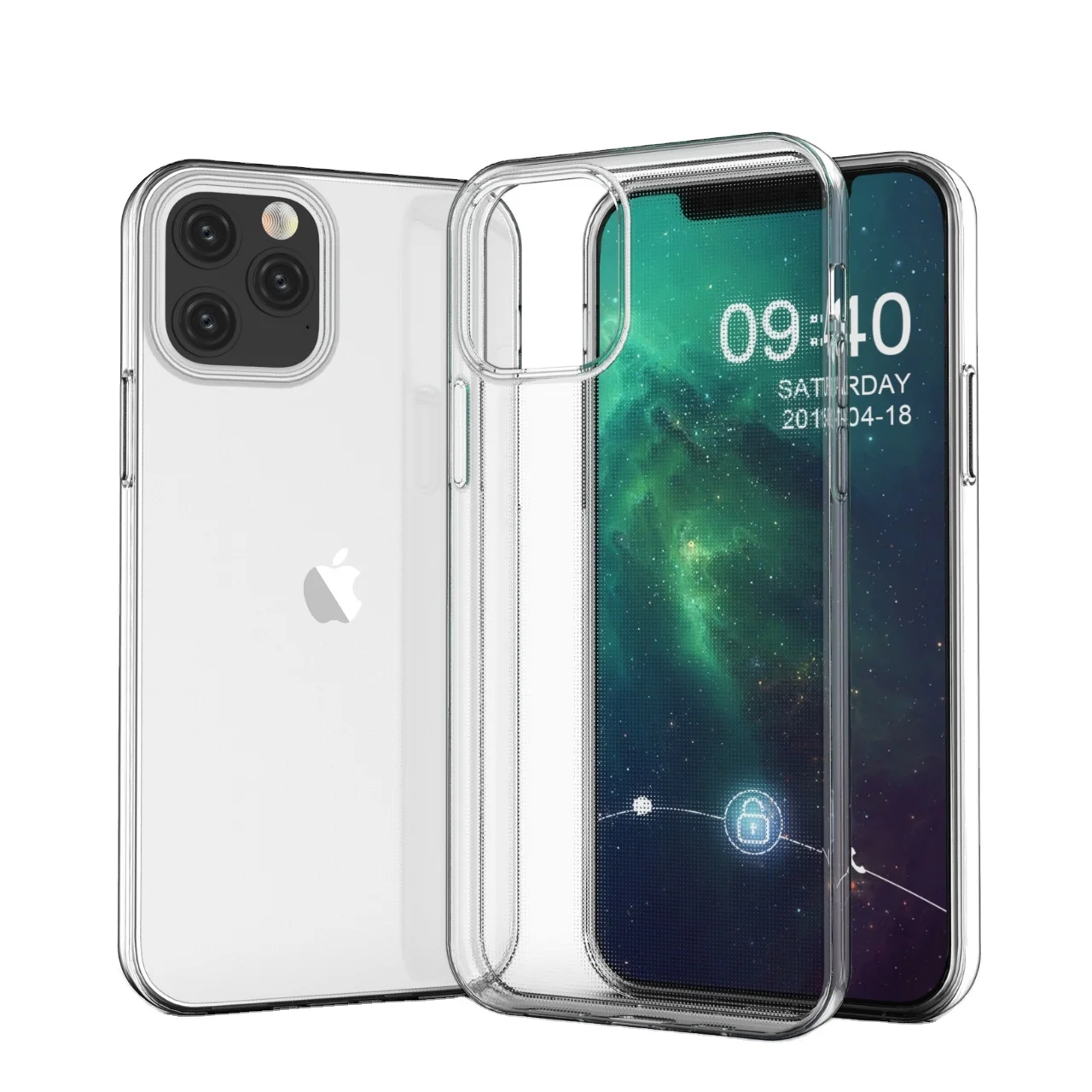 

Case for iphone 12 max Factory Direct Sell Ultra Thin Transparent Back Cover TPU Mobile Smart Phone Case With Low Price
