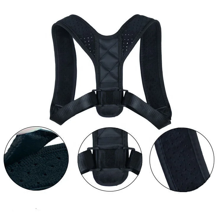 
Wholesale Breathable Clavicle Posture Support Brace adjustable back posture corrector for adult and kids  (62595989526)
